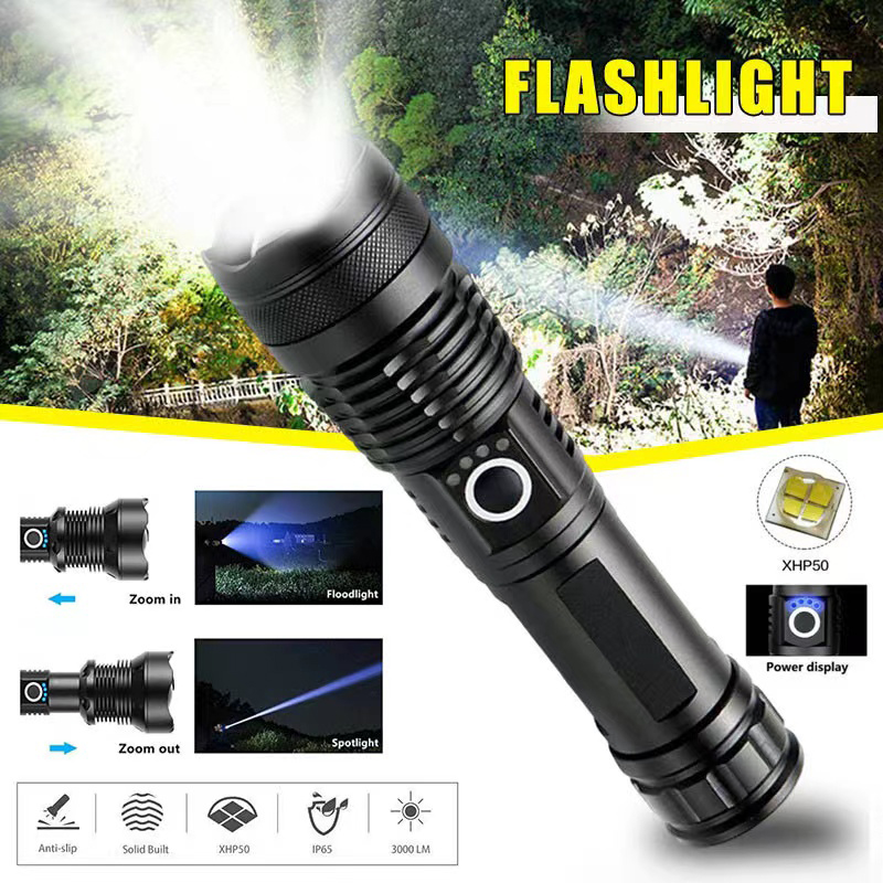 ไฟฉาย LED กำลังสูง XHP70 USB-C - Outdoor Lighting Brands บทวิจารณ์และราคา