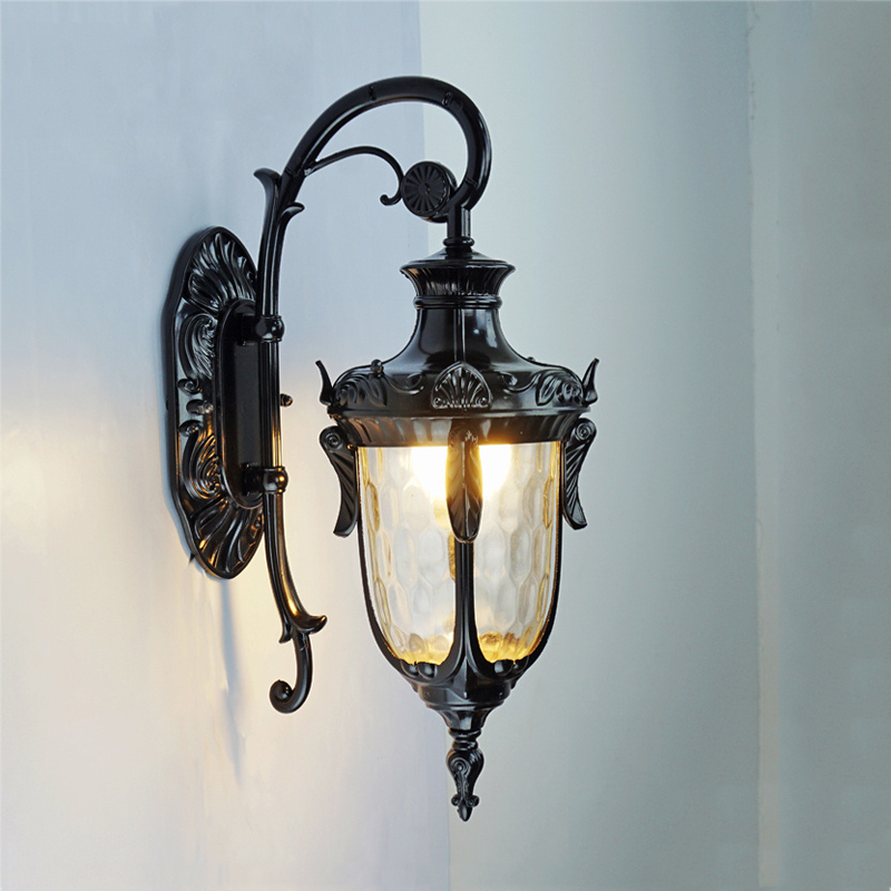 ยุโรปกลางแจ้งโคมไฟติดผนังสไตล์ - Outdoor Lighting Wall Mount บทวิจารณ์และราคา
